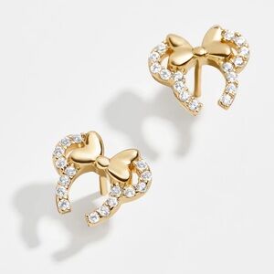 Minnie Mouse Disney 18K Gold Plated Sterling Silver Disney Earrings